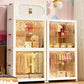 Children's Wardrobe Bedroom Closet Cabinet Baby Storage Box Toy Clothes Organizer Locker Folding Sorting Partition Wardrobe