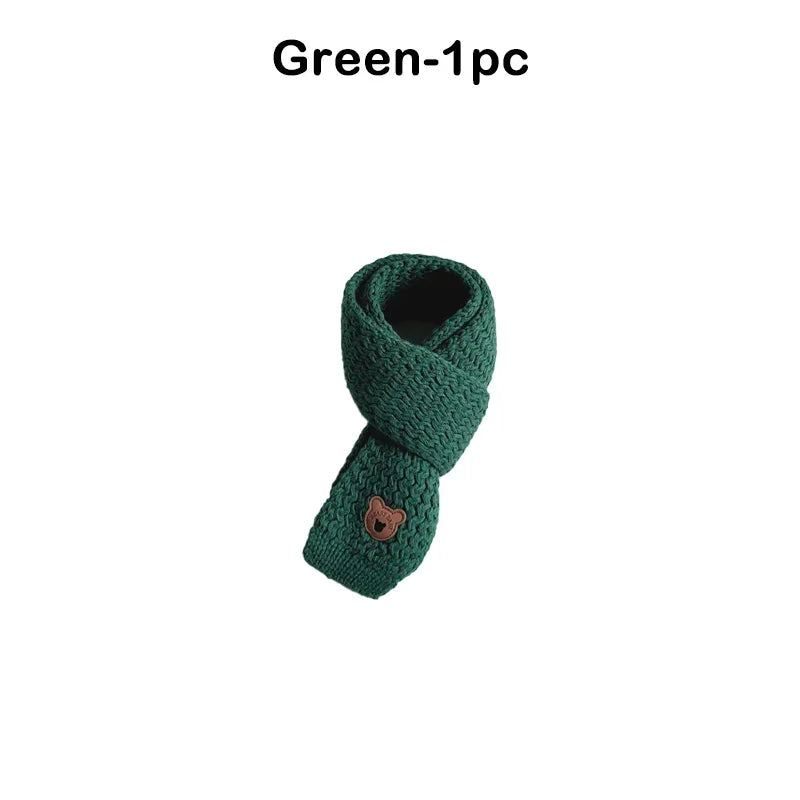 Christmas Toddler Scarf Winter Warm Baby Neck Warmer Fleece Lined Windproof Kids Unisex Scarf Cute Korean Style Festival Gift