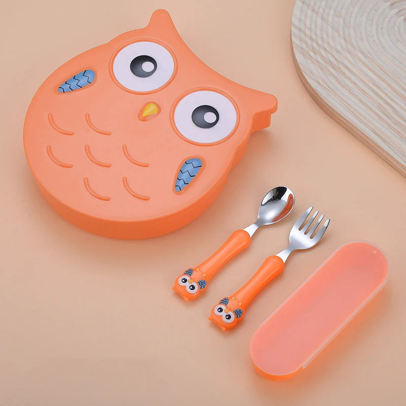 Baby Feeding Essentials – Cute Doll Design Stainless Steel Cutlery