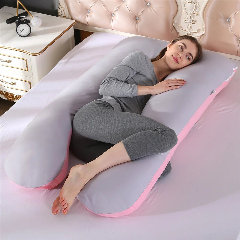 2022 New Full Body Nursing Pregnancy Pillow U-Shaped Maternity For Sleeping With Removable Cotton Cover