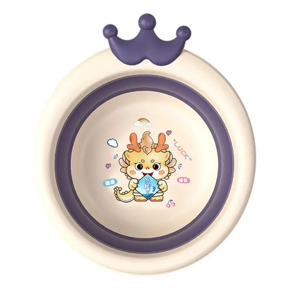 Household Children Folding Basin Baby Folding Basin Crown Newborn Foot and Fart Wash Basin