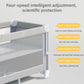 Multifunctional Baby Bed Fit 0-3 Years Old 4-Level Adjustable Cribs for Baby Foldable Baby Cot Bed with 360° Silent Wheels