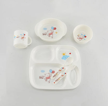 Children’s Feeding Set – Divided Plate & Spoon/Fork Set