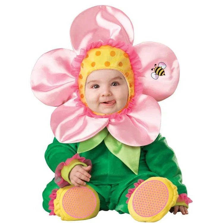 6M-24M Christmas Xmas Holiday Halloween Costume Infant Baby Girls Lion Dinosaur Rompers Elk Toddlers Clothes