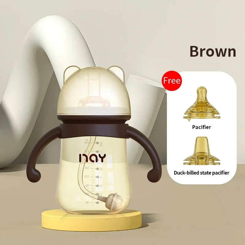 Anti-Colic Baby Bottle Teeth Guard Feeding Bottle Bacteriostat Antifall Nursing Bottle 240ml/300ml for Baby Different Stage