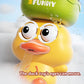 Baby Bath Toy Cute duck shape With suction cup Bathtub Toy Set for Kids BPA Free Kids Shower Toddlers Boys Girls Birthday Gifts