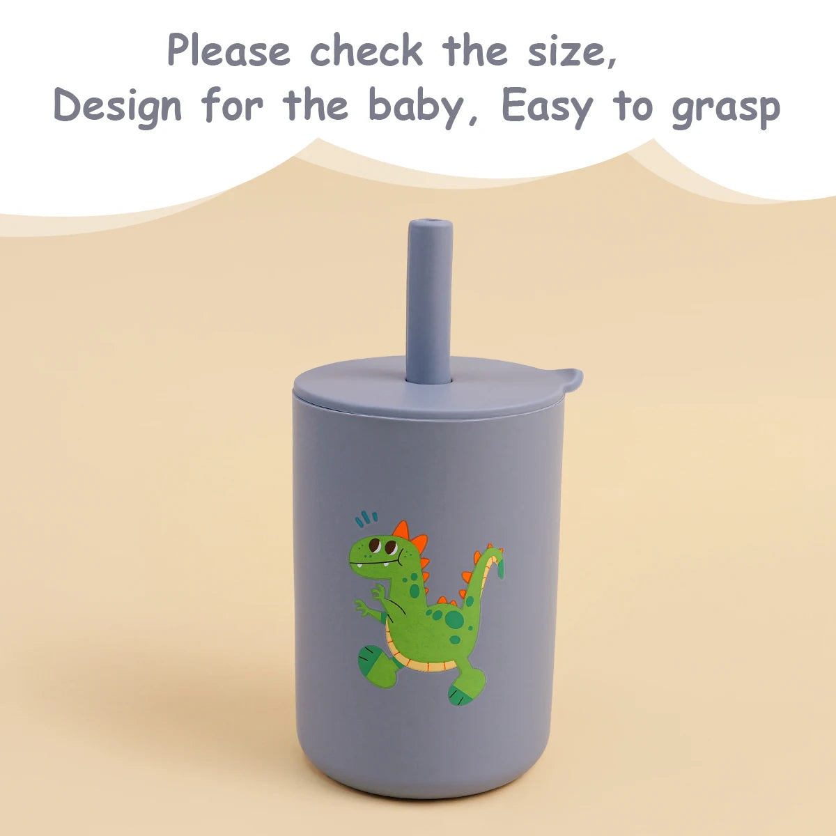 Toddler Feeding Bottle – Silicone Straw Cup for Kids