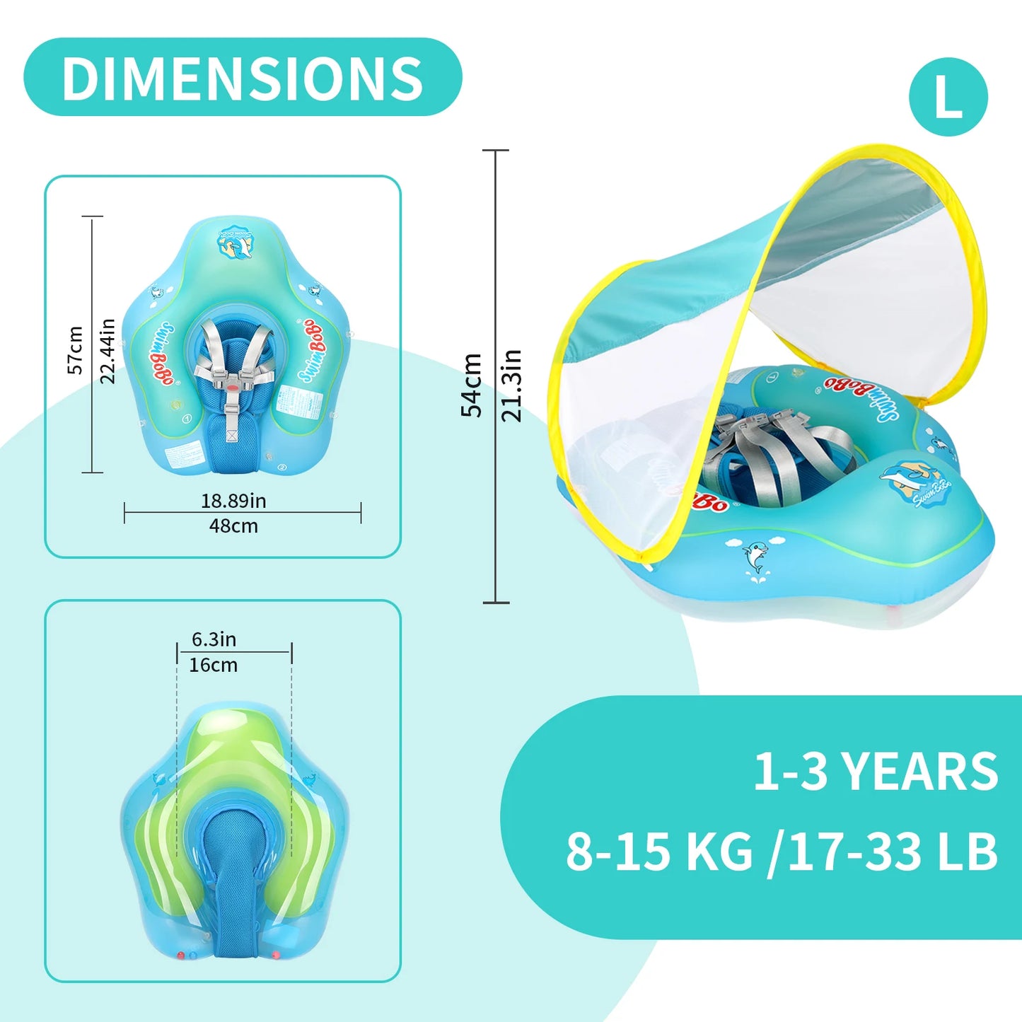 Infant Swimming Float – Upgraded Swimbobo Swim Circle for Kids