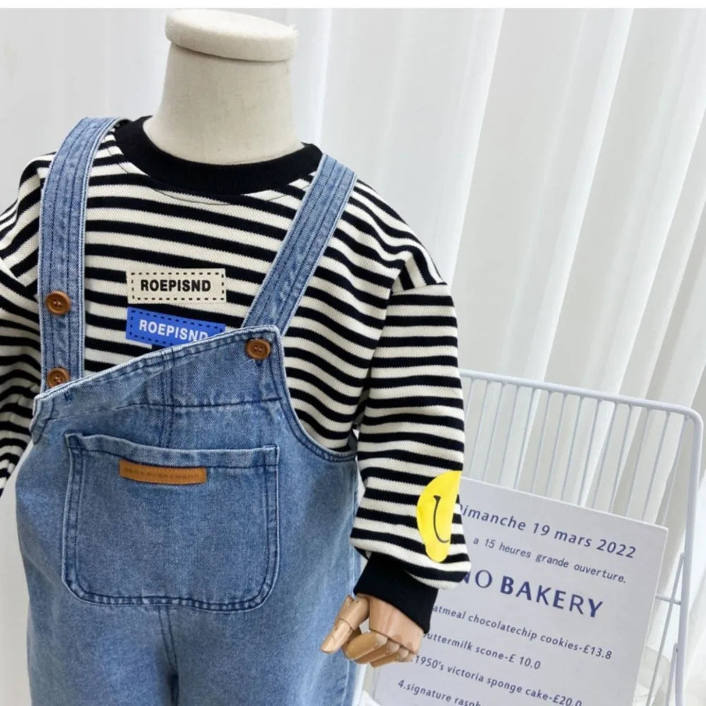 Kids Denim Overalls – Casual Jumpsuit for Boys & Girls