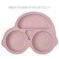 Baby Silicone Suction Plate – Cartoon Smile Face Bowl