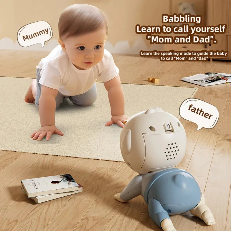 Interactive Crawling Baby Toy with Music - Learning Crawl Guide & Head Up Training, Vocal Infant Development Toy