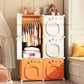 Home Bedroom Furniture Folding Wardrobe Clothes Cabinets Simple Dressers Cube Storage Locker Baby Closet Plastic Collapsible