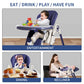 Baby High Chair 3 in 1 Multi-functional Foldable Dining Chair Adjustable Baby Feeding Height Portable Baby High Chair