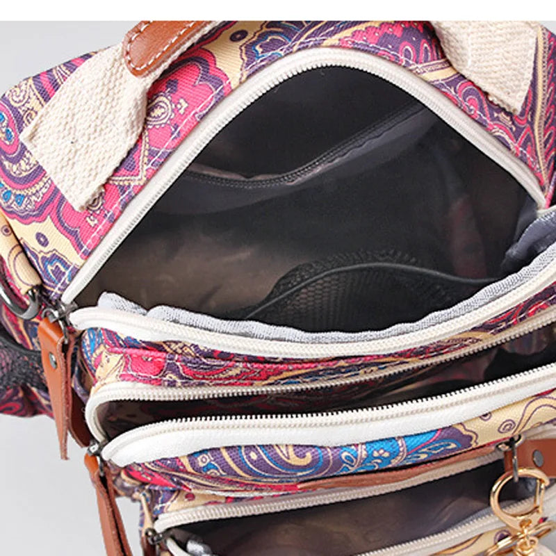Fashion Casual Mommy Messenger Bag – Large Canvas Travel Diaper Bag