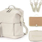 7-in-1 PU Leather Diaper Bag Set