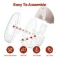 NCVI Electric Wearable Breast Pump for Breastfeeding 3 Flange Sizes, Smart Display