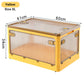 BGRORIO Foldable Storage Box Closet Organizer With Wheels Stackable Sundries Organizer Clothes Quilts Toys Books Storage Box