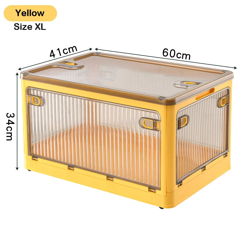 BGRORIO Foldable Storage Box Closet Organizer With Wheels Stackable Sundries Organizer Clothes Quilts Toys Books Storage Box