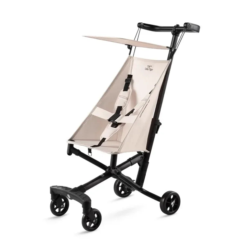 Portable Outdoor Baby Stroller, Lightweight, Foldable Pocket Stroller for Travel Baby Carriage Four wheels Infant Trolley