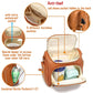 7-in-1 PU Leather Diaper Bag Set