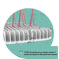 Baby bottle drying rack, multi-functional portable, detachable, two-layer nipple draining rack for baby drying