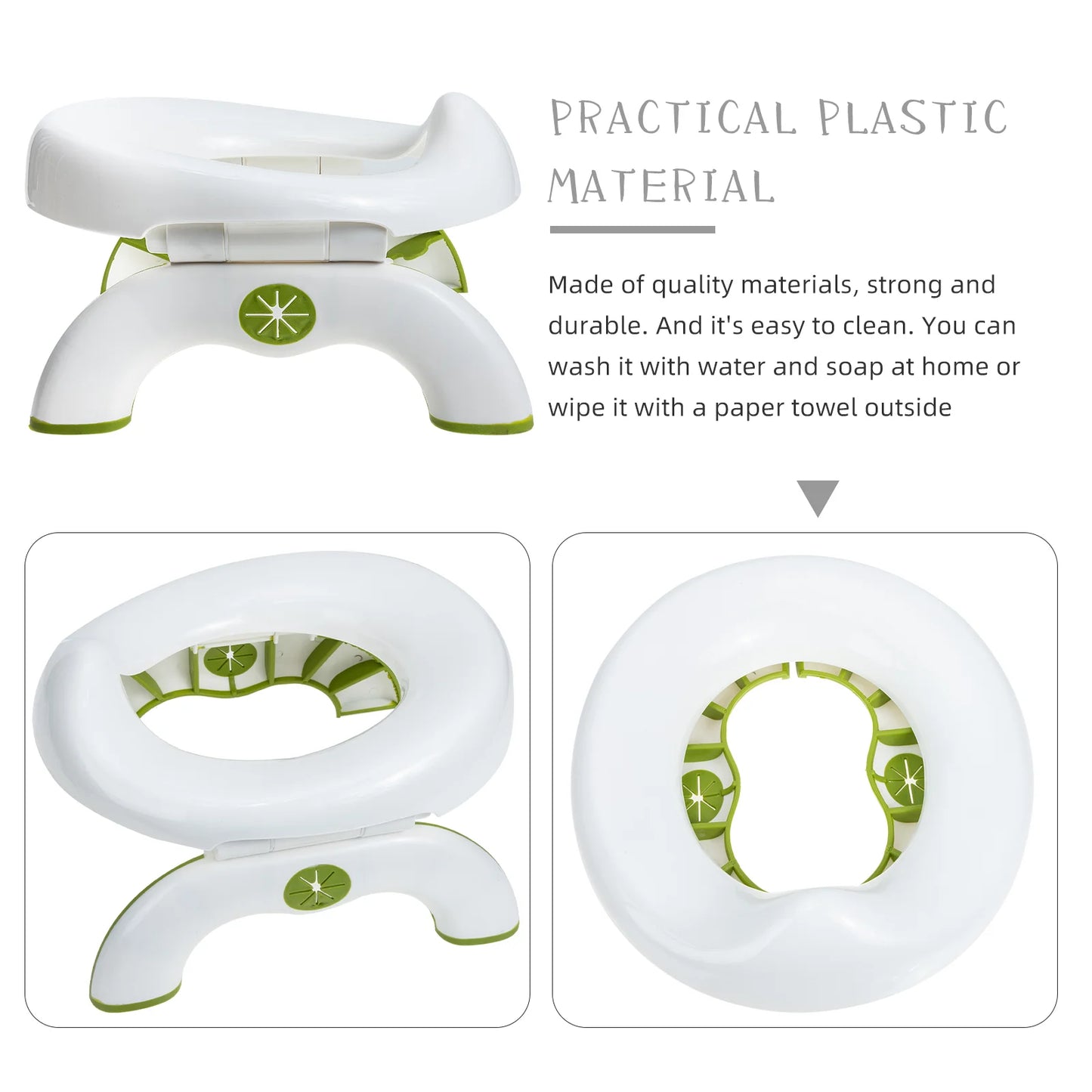 Folding Portable Kids Toilet Seat – Compact Travel Potty for Outdoor & Camping