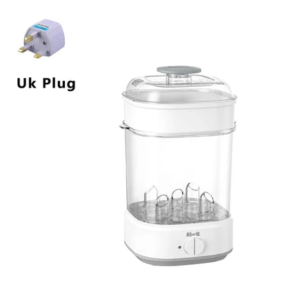 Baby Bottle Sterilizer Easy One Button Control Electric Bottle Sterilizers for Baby Bottles Pacifiers Breast Pump Parts BPA-Free