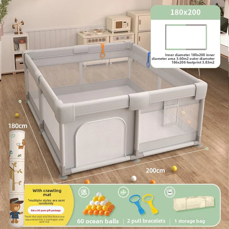 Non-Toxic Baby Playpen with Crawling Mat