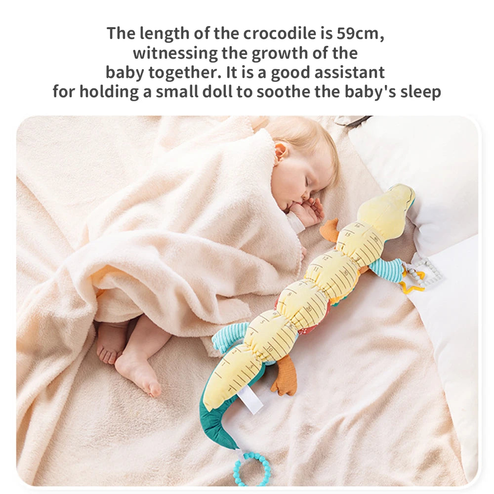 Hochet musical pour bébé – Chenille et Crocodile en peluche