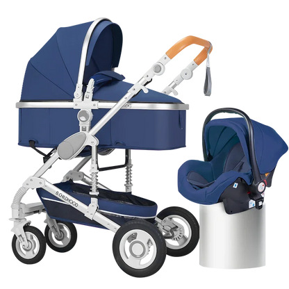 3 in 1 baby stroller Luxury High Landscape baby pram portable baby pushchair multifunctional Newborn Carriage double faced