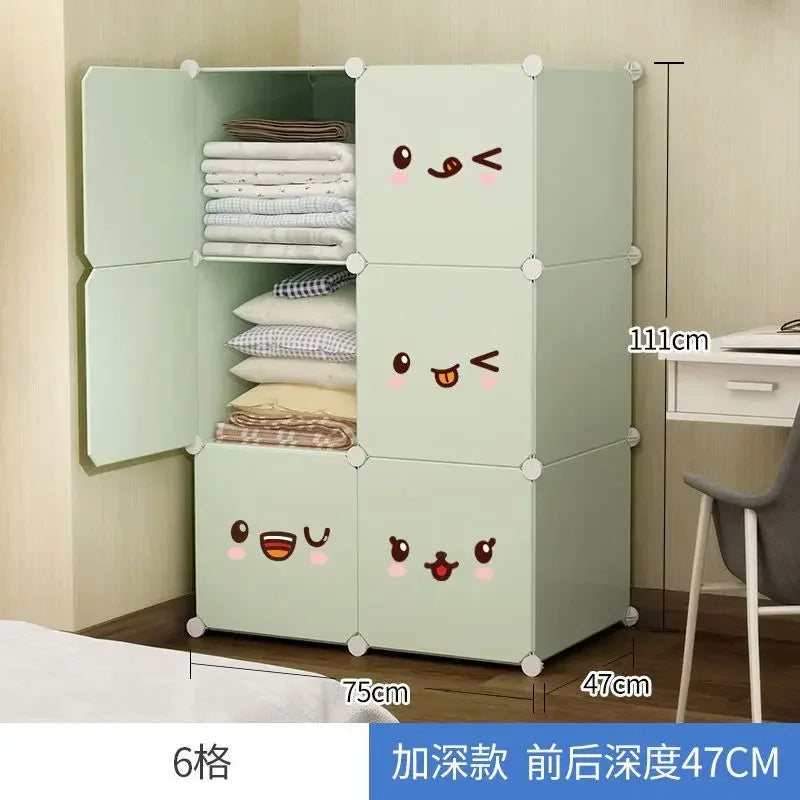Baby Children Modular Cabinet Recameras Kids Storage Wardrobe Kids Toys Organizer Storage Guarda Roupa Infantil Girl Furniture
