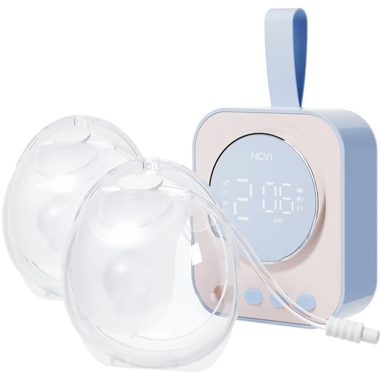NCVI Hands Free Wearable Breast Pump, Combined with Strong Motor and Wearable Cups