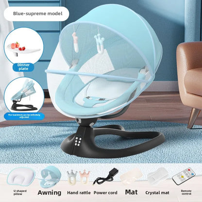 Baby Soothing Rocker Electric Swing Chair for Newborns 0–2 Years Calming Bouncer and Cradle Sleeper  Baby Swing Cradle Newborn