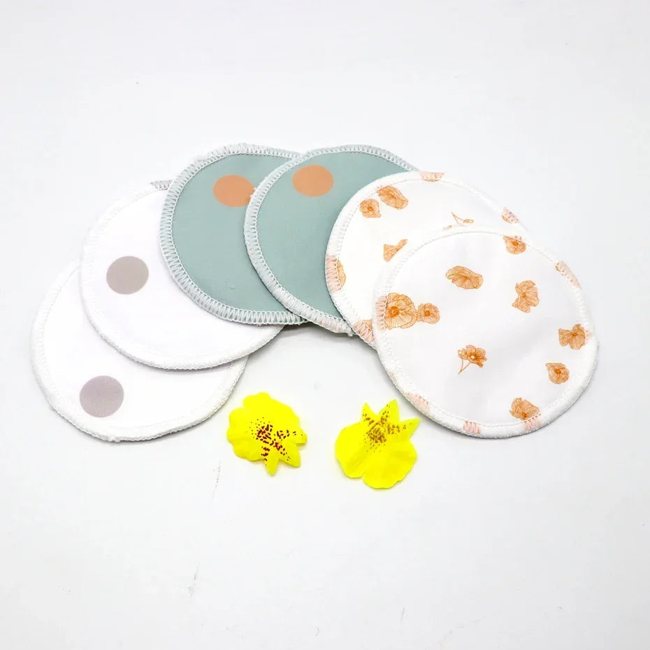 Breast Pads Bamboo Nursing Pads Absorbency Waterproof Washable Feeding Pad Reusable Breathablefor Nursing and Maternity Moms