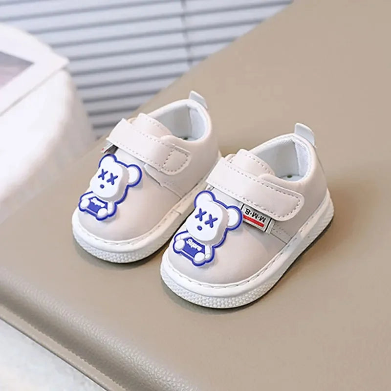 Soft Bottom Baby Shoes Spring Autumn Unisex Toddler Walking Shoes Sound Making Single Shoes for 0-1-2 Years Old Kids
