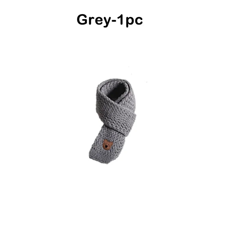 Christmas Toddler Scarf Winter Warm Baby Neck Warmer Fleece Lined Windproof Kids Unisex Scarf Cute Korean Style Festival Gift