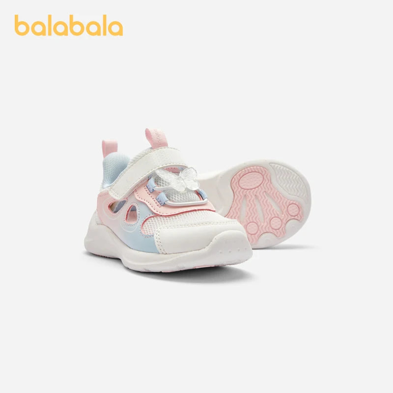 Balabala Baby Walking Shoes Boys Girls Athletic Shoes Shoes Infant Steady Steps Shoes 2024 Summer New Mesh Breathable Shoes