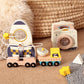 Wooden Astronaut Space Toys Set Baby Montessori Rocket Knowledge Puzzle Toys Early Shape Perception Building Block Stacking Game