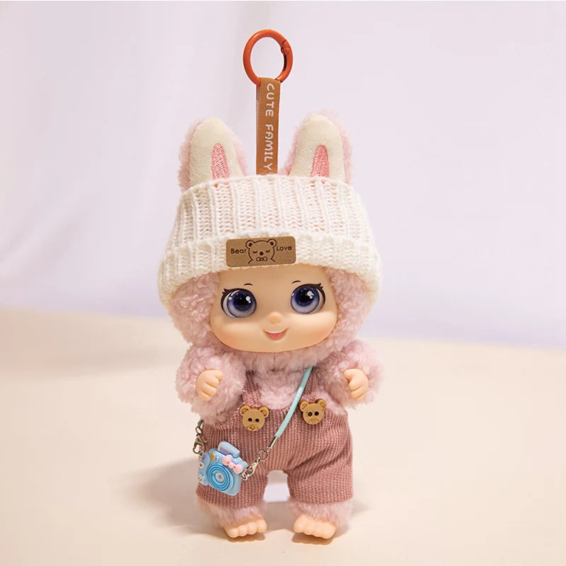 Family Animal Plush Toy – DIY Vinyl Keychain for Kids
