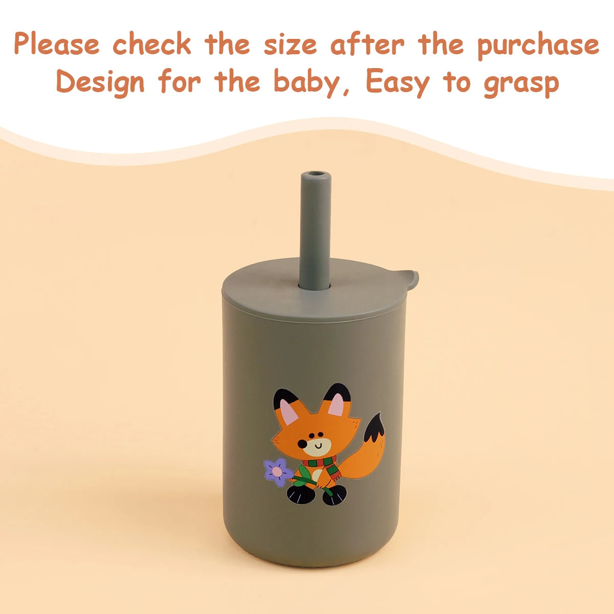 Toddler Feeding Bottle – Silicone Straw Cup for Kids
