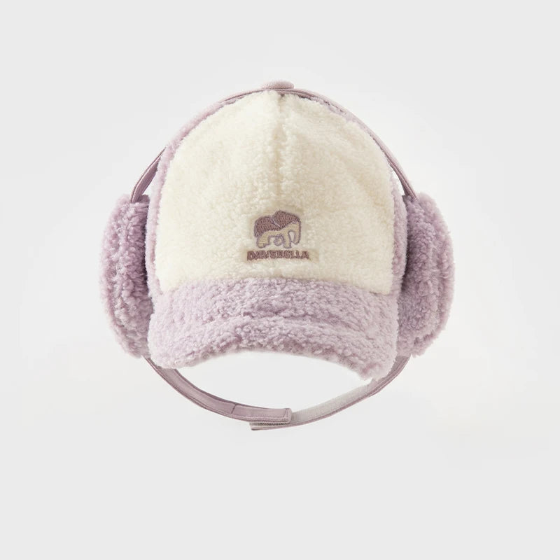 Dave Bella Baby Girl Winter Hat with Removable Earmuffs
