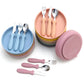 Infant Feeding Set – Silicone Plate, Spoon & Fork