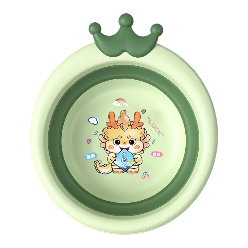 Household Children Folding Basin Baby Folding Basin Crown Newborn Foot and Fart Wash Basin