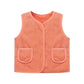 Autumn Winter Kid Vest Fur Baby Girl Boy Clothes Fleece Vests Zipper Coat Jacket Sleeveless Children Snow Outfits Waistcoat Warm