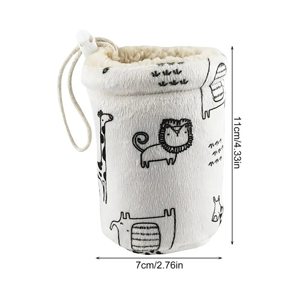Universal Water Bottle Sleeve Baby Nursing Cup Feeder Holder Warm Covers Protector Portable Anti-fall Cup Cotton Cover Accessory