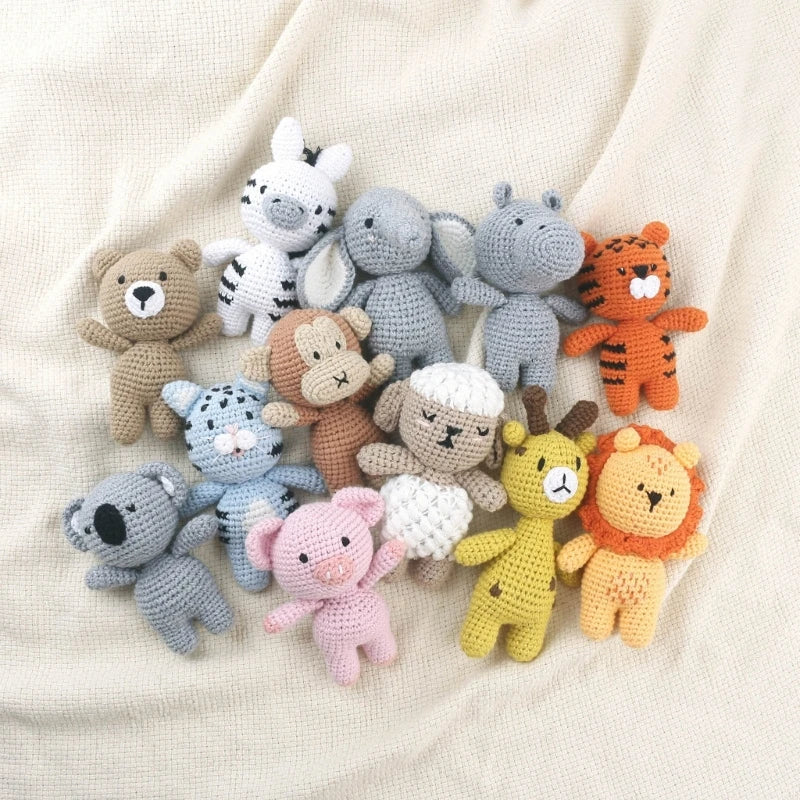Knitted Animal Plush Toy – Soft Sleep Toy for Babies