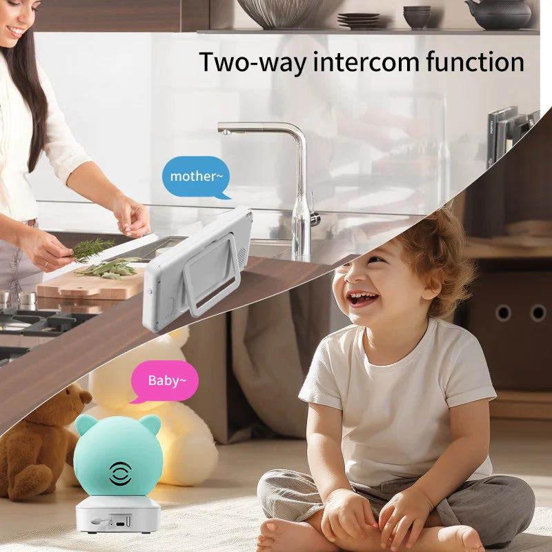 Babyphone WiFi 2K DANMINI 5" avec télécommande