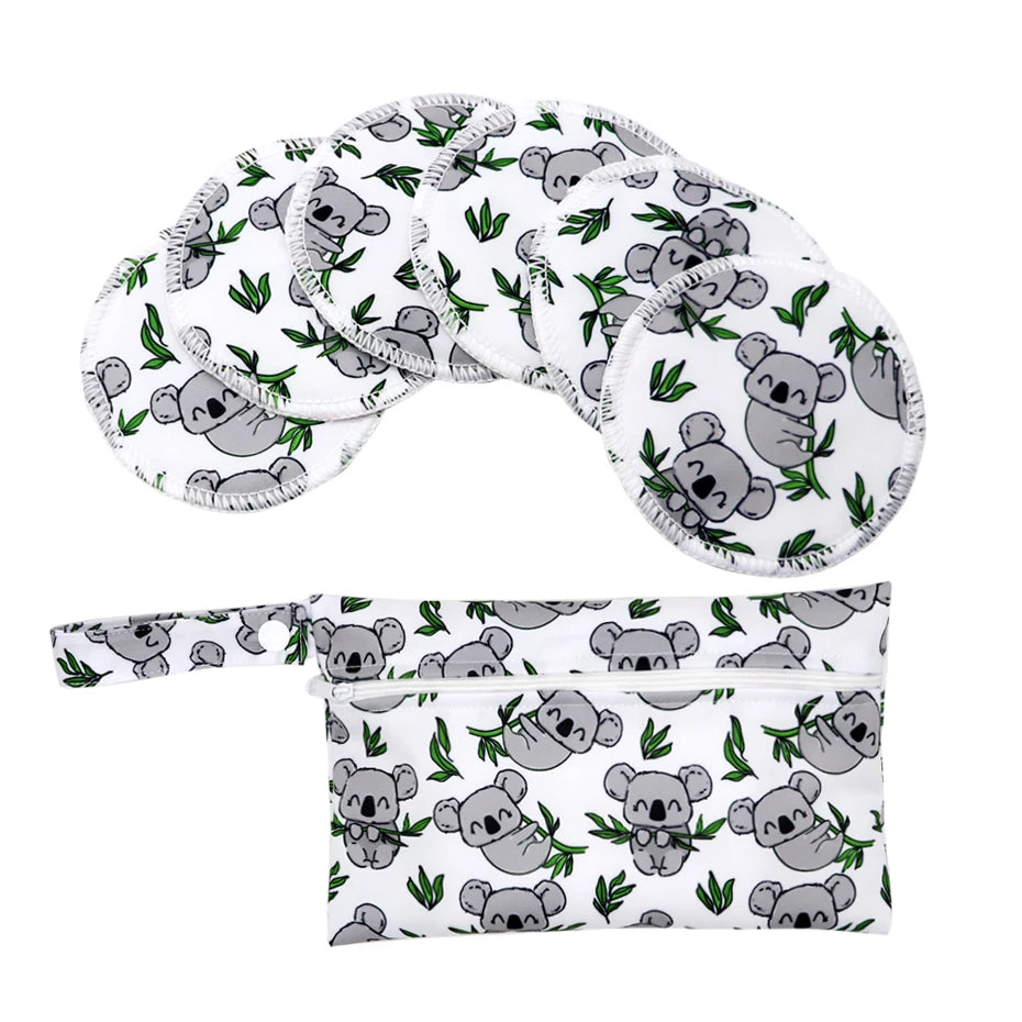 Recycled Polyester Mum Use With Wet Bag Absorbency Waterproof Washable Breathable Reusable Feeding Breast Nursing Pad