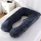 140x70cm 3000g 6.6lb Soft Pregnant Pillow U Type Lumbar Pillow Multi Function Side Protect Cushion for Pregnancy Women  velvet