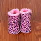 Baby Shoes Soft Bottom Anti-Slip Walking Shoes Leatherette Faux Fur Integrated Design Breathable Comfortable Children Footwear